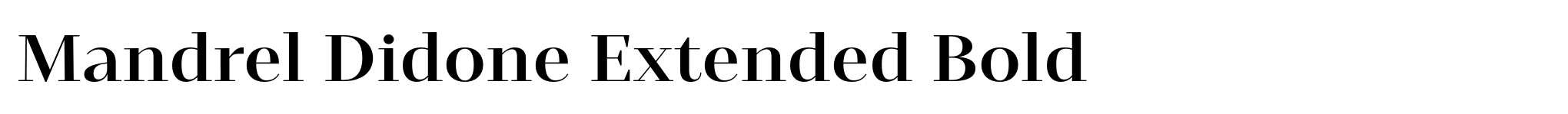 Mandrel Didone Extended Bold image